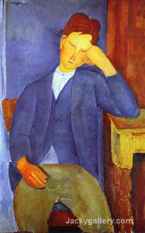 The Young Apprentice by Amedeo Modigliani paintings reproduction